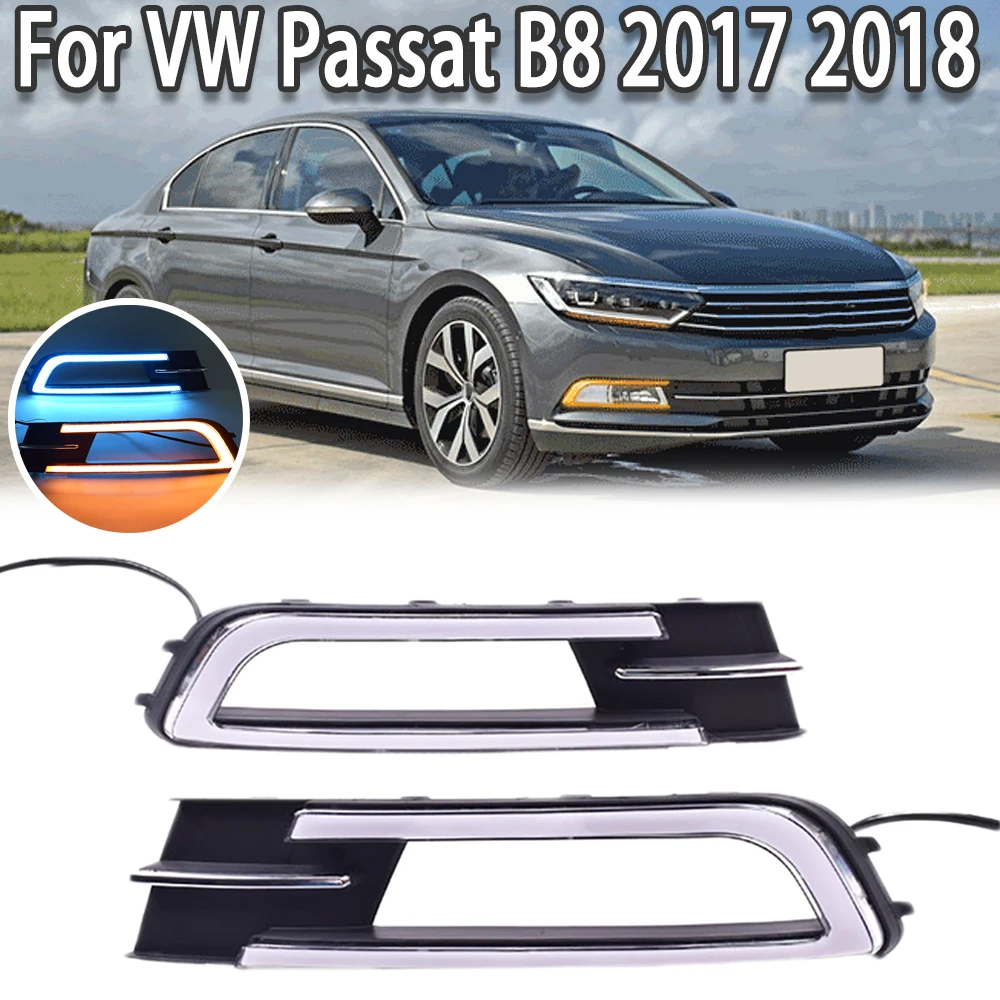 New 3 Colors Drl Daytime Running Light Turn Signal Day Light Brake Lamp For Volkswagen Vw Passat