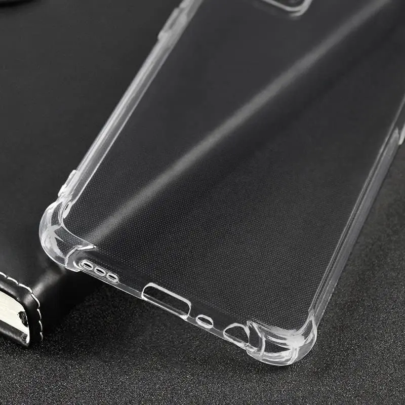 Crystal Clear Shockproof Phone Case - 2-in-1 Transparent PC+TPU Protective Cover