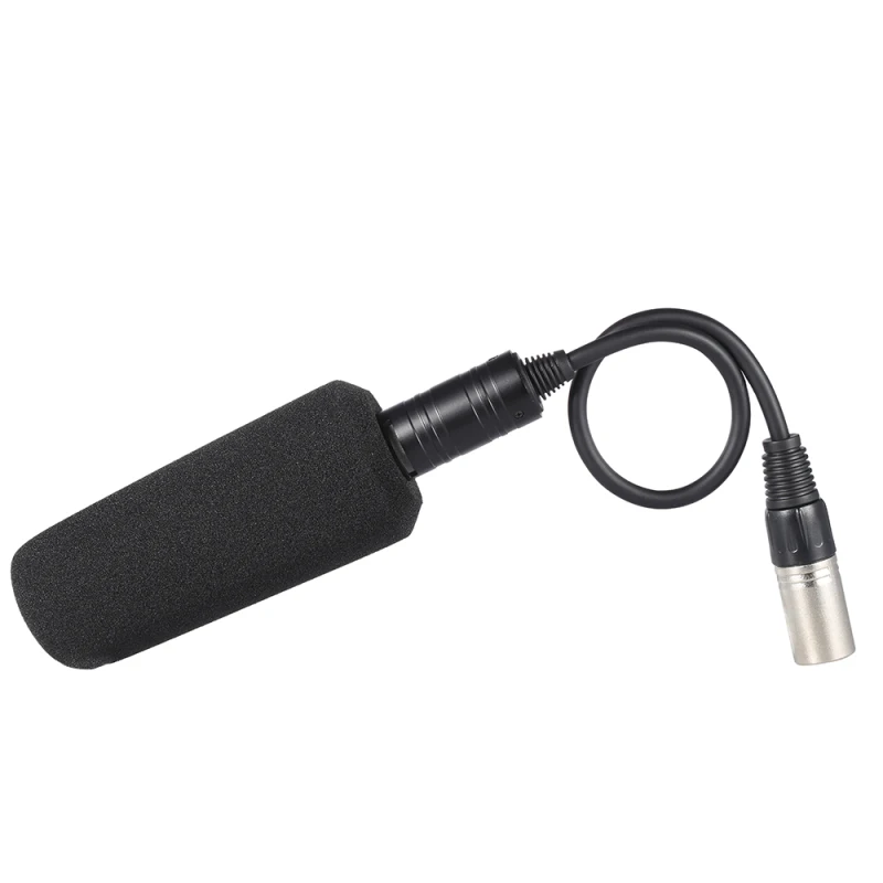 Microphone d'enregistrement vidéo, condensateur stéréo, micro unidirectionnel pour caméscopes Sony Panosonic, Interface XLR
