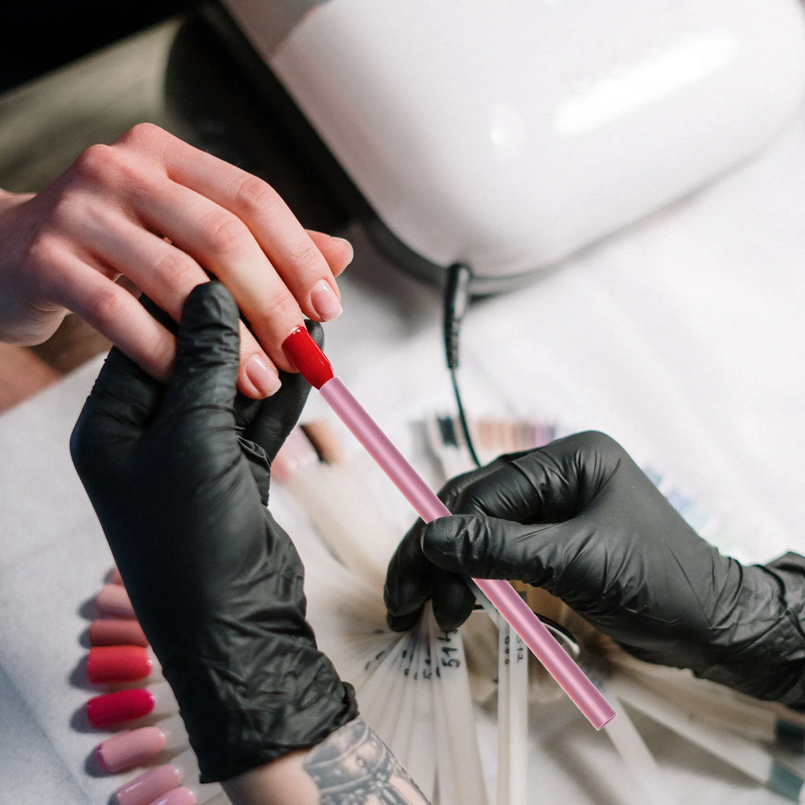 12Pcs 네일 쉐이핑 막대 금속 크리스탈 연장 몰딩 바 전문 매니큐어 도구 DIY 살롱용 네일 아트 용품