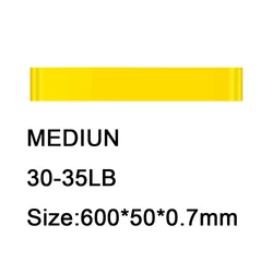 Premium Fitness Resistance Bands - Elastic Workout Equipment for Yoga, Pilates, CrossFit, and Training (Yellow)