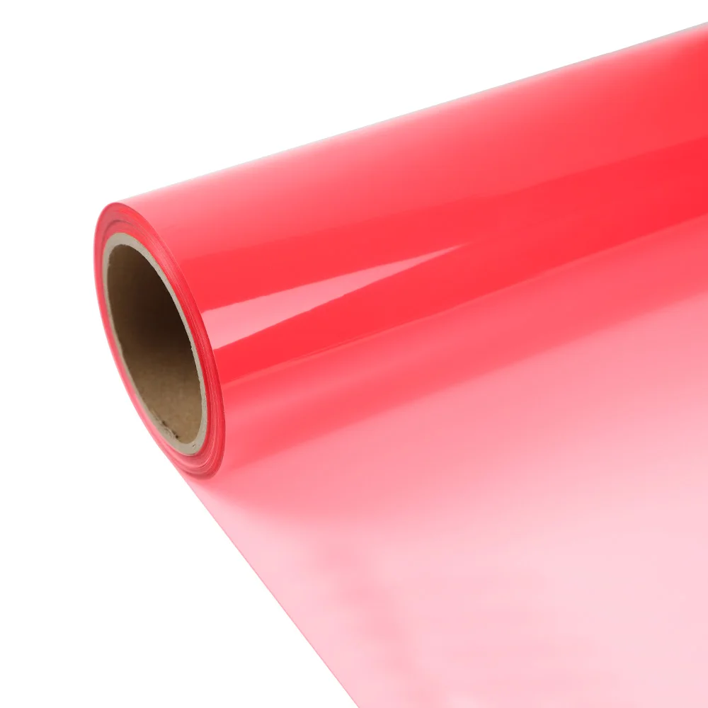 Vibrant Fluorescent Iron-On Vinyl - Easy Cut & Weed, Permanent