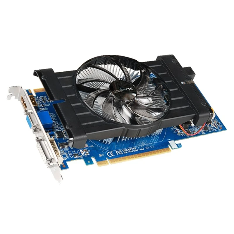 good video card for gaming pc GIGABYTE GTX 550Ti 1GB Graphics Card GPU GDDR5 Video Card for nVIDIA Map GeForce GTX550 Ti 1GD5 Cards mini Dvi Videocard Used graphics card for gaming pc