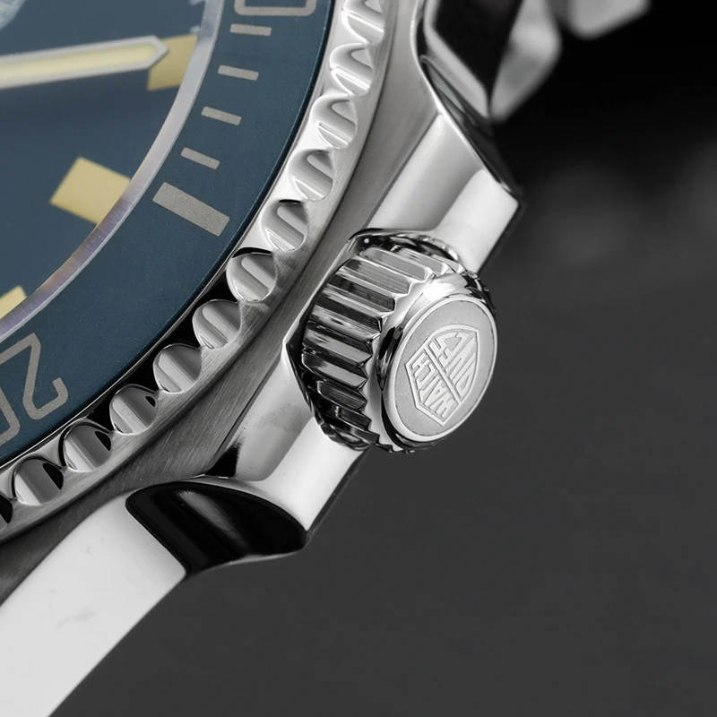 Watchdives WD1969 Men's Dive Watch NH35 Automatic Mechanical Domed Sapphire Crystal 30Bar C3 Super Luminous Fashion Wristwatch mechanical watch,diver watch