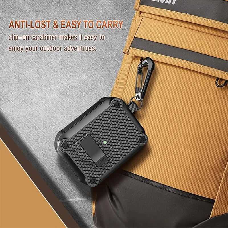 Premium AirPods Pro Case with Auto Secure Lock and Dual Charging Compatibility