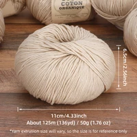 6pcs Cotton Soft Breathable Yarn Thread Set-Perfect for Hand Knitting, Crocheting, Weaving Hats, Scarves, Dolls, Bags, Sweaters 2
