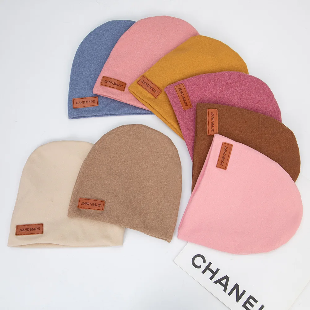 

New Babes Beanie Caps Cashmere Girls Turban Hat Head wraps For Kid Toddler Infant Cap Baby Boy Girl Photo Props Hair Accessories