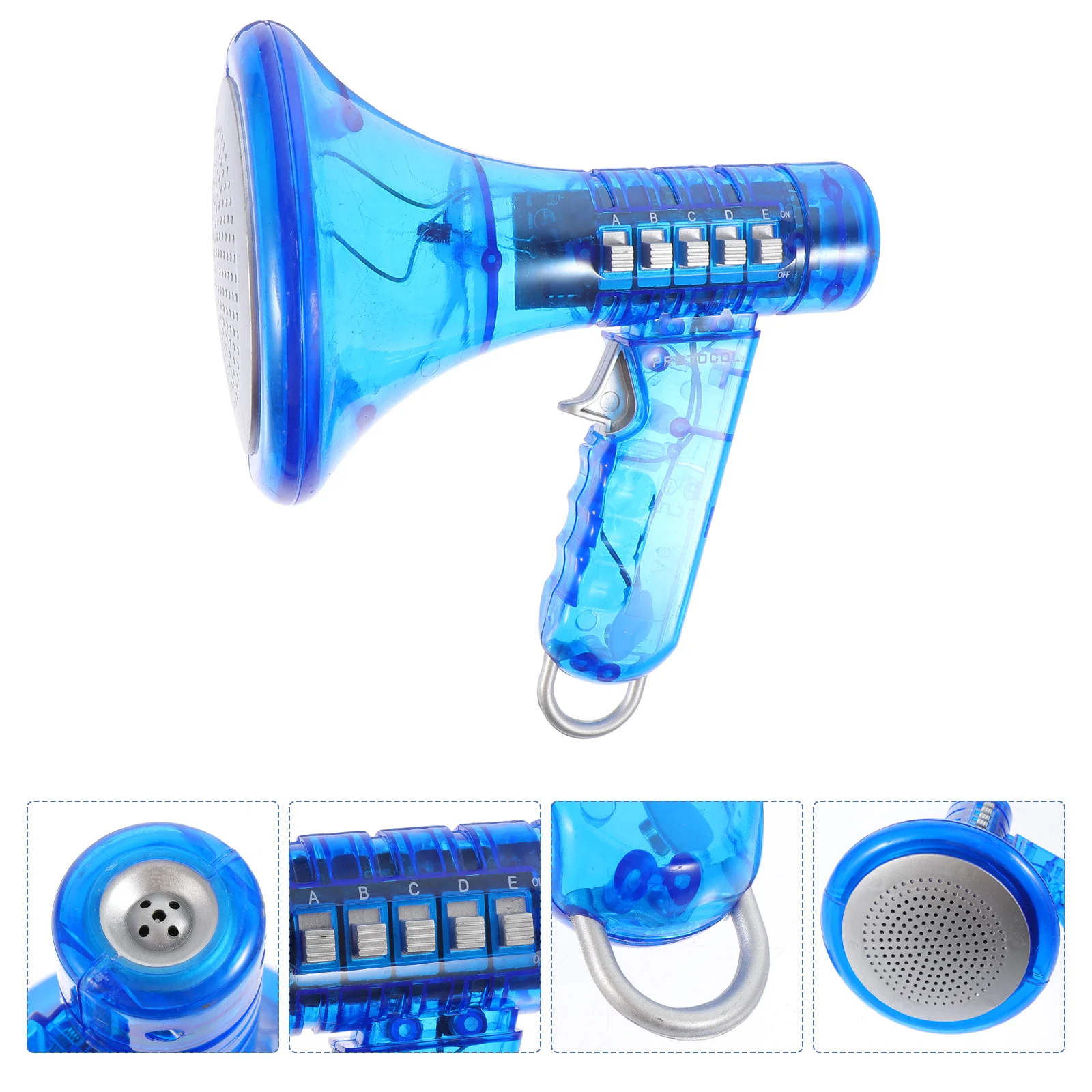 Plastic Abs Handheld Megaphone Voice Changer Speaker Toy Kids Plastic Trumpet Fan Horn Children Plaything Team Sports Bright