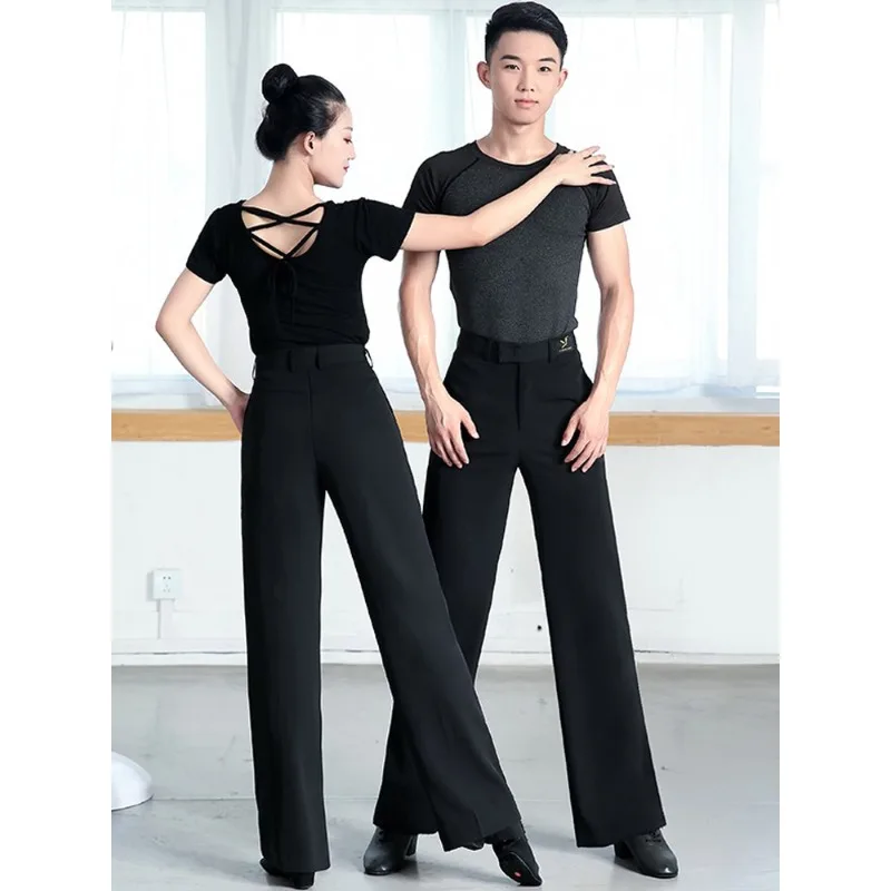 

New Latin Dance Men's Pocket Practice Pants Women's Dance, Modern Women's Square Dance Men's and Women's Clothing
