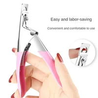 Fake Nail Cutter Type U Word False Tips Professional Nail Clippers Straight Edge Cutters Manicure Pliers Guillotine Nail Capsule 1