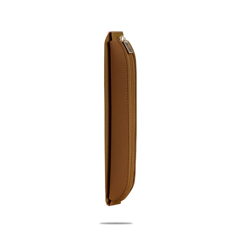 4 Portapenne In Pelle PU Con Elastico – Astucci Portatili Per Agende E Diari, Beige, Rosa, Nero, Marrone, 20,5x3,8 Cm - 6