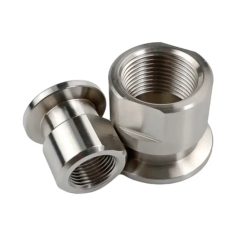 KF16 KF25 KF40 KF50 KF Vacuum Pipe Fitting 304 Stainless Steel 1/8" 1/4 ...