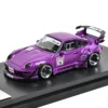 SW STAR 1:64 993 Wide-body RWB modified White Apple Status has alloy car model set 6