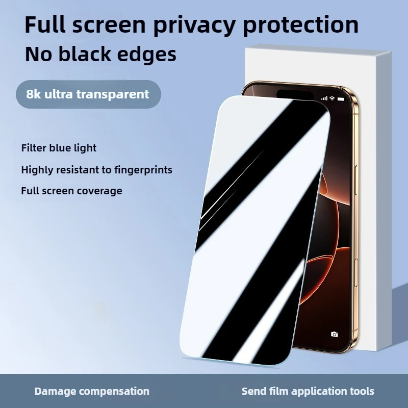 1 pz protezione per lo schermo privacy per IPhone 17 Pro Max vetro temperato anti-spia per iPhone 17 protezioni per lo schermo Air