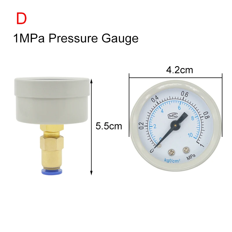 Aquarium CO2 Accessories DIY CO2 Reactor Regulator System Kit Check Valve Fish Tank Plants Control Generator Pressure Gauge