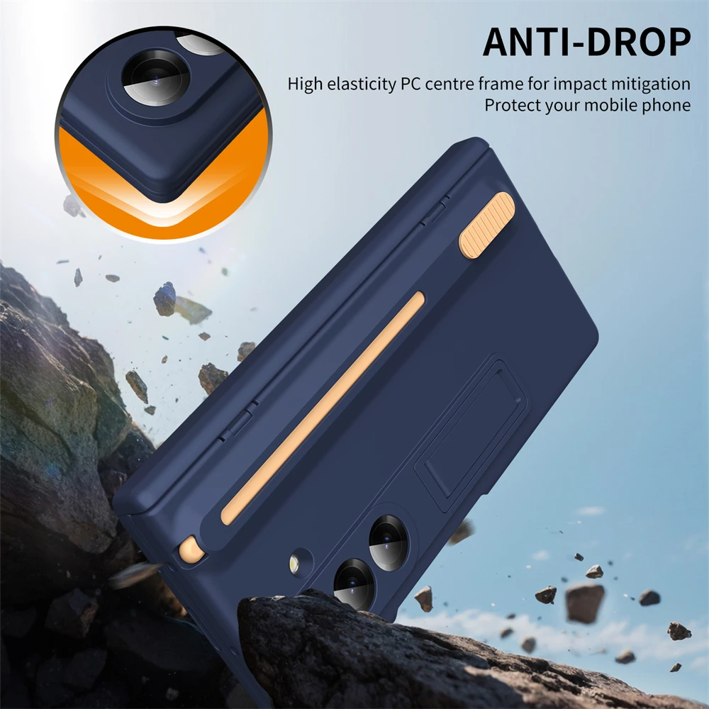 Ultimate 360° Protection Folding Case with Touch Pen and Tempered Glass Film