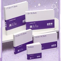 Книга для рисования акварельной бумагой, плотная бумага GSM300g, квадратная портативная карманная книга, эскиз, 50% хлопковая мякоть, книга для рисования акварелью — изображение 3