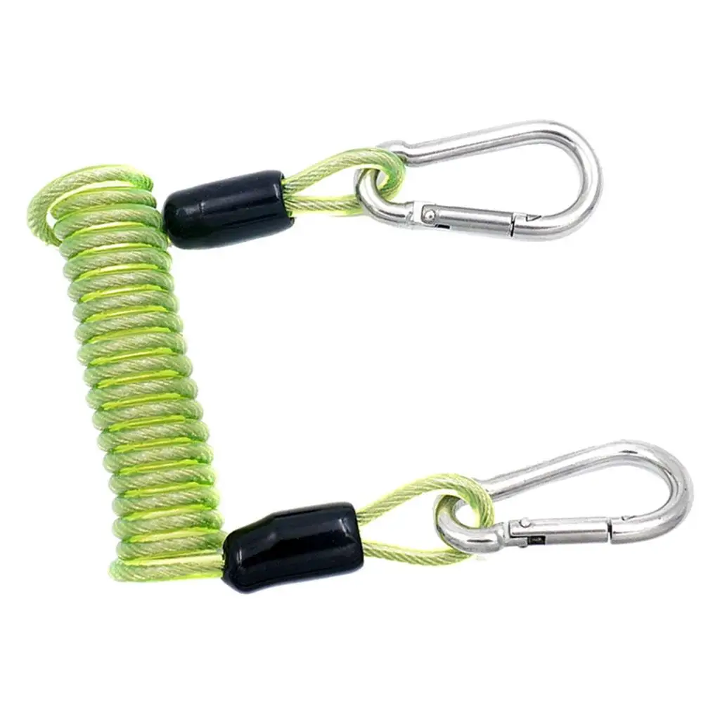 Professional Scuba Diving Dive 10cm Spiral Spring Coil Snap Clip Lanyard Professional Scuba Diving Dive 10cm Spiral Spring Coil Snap Clip Lanyard