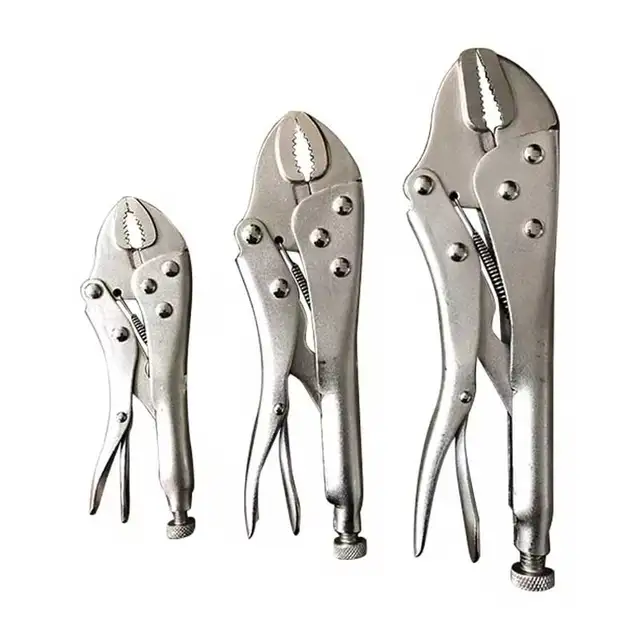 Pinza di bloccaggio per carichi pesanti da 5 pollici con pinza a pressione multifunzionale con faccia in metallo regolabile 1