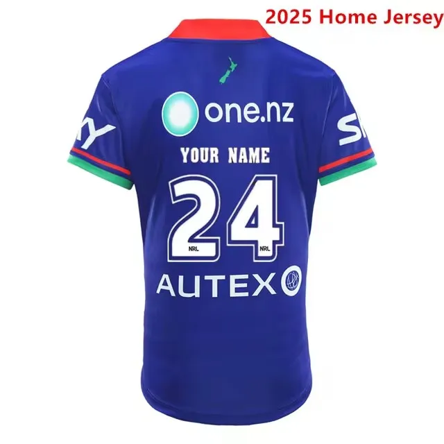 NEW ZEALAND WARRIORS MEN'S HOME RUGBY JERSEY Size:S-5XL ( Print name and number )