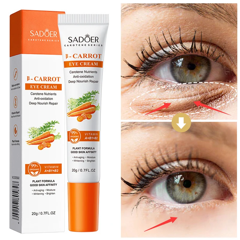 

Carotene Eye Cream Remove Dark Circles Fade Fine Lines Lifting Eye Care Anti-oxidation Deep Nourish Whitening Moisturizer Repair