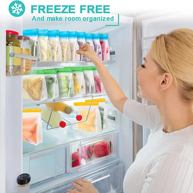 5PCS Reusable Freezer Ziplock Bags - AliExpress