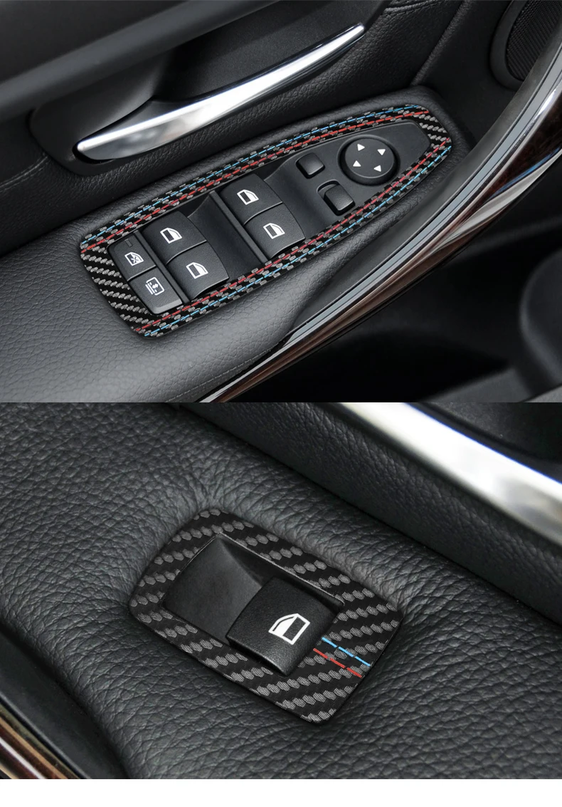 Für BMW F20 F30 F22 F34 Serie 1 3 4 GT X1 F48 aus Alcantara Fensterheber-Verkleidung Aufkleber Auto-Innenausstattung Tuning-Zubehör – Detail 9