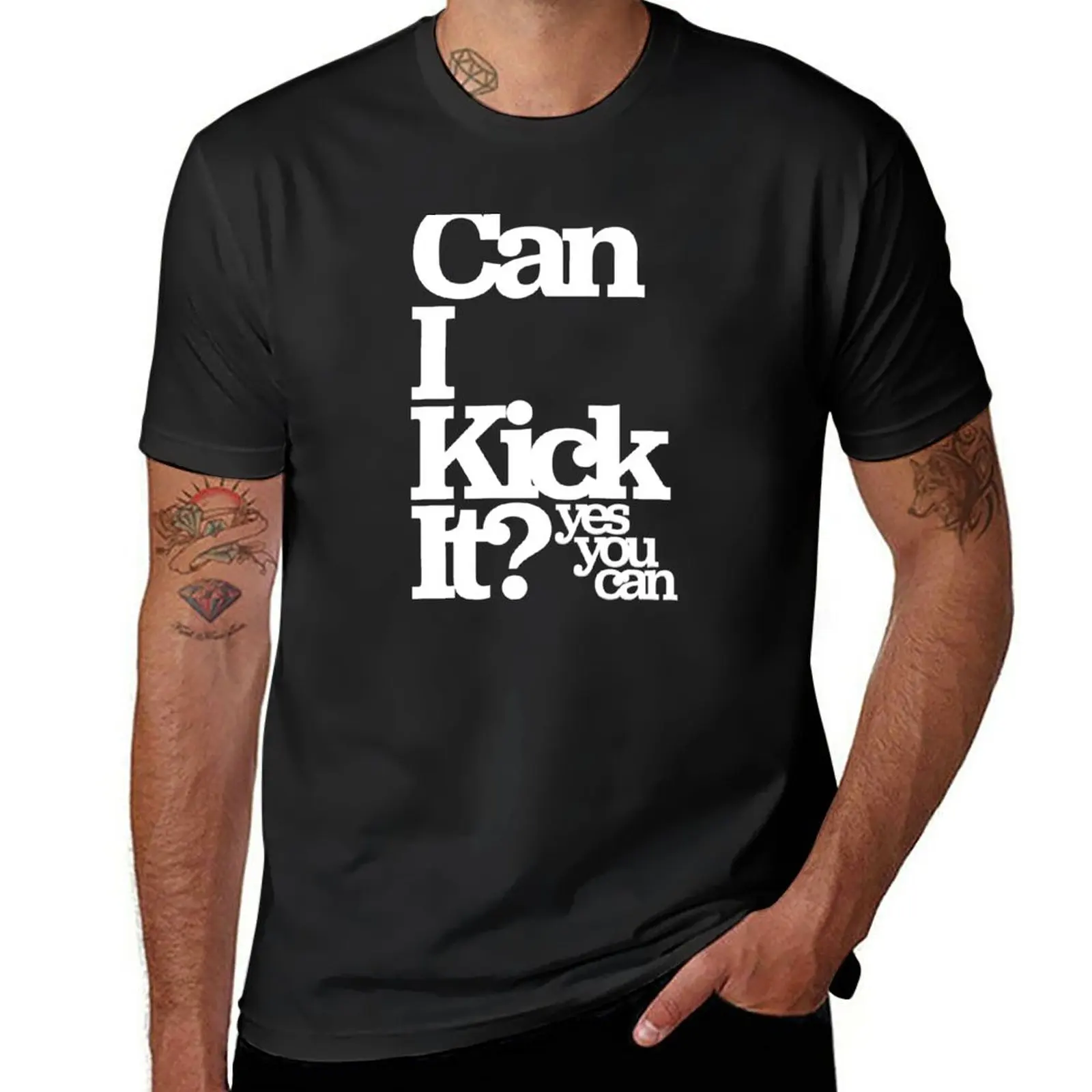 

New Can I Kick It Yes You Can! Great Gift for Old School Hiphop Heads T-Shirt vintage t shirt hippie clothes t shirt for men