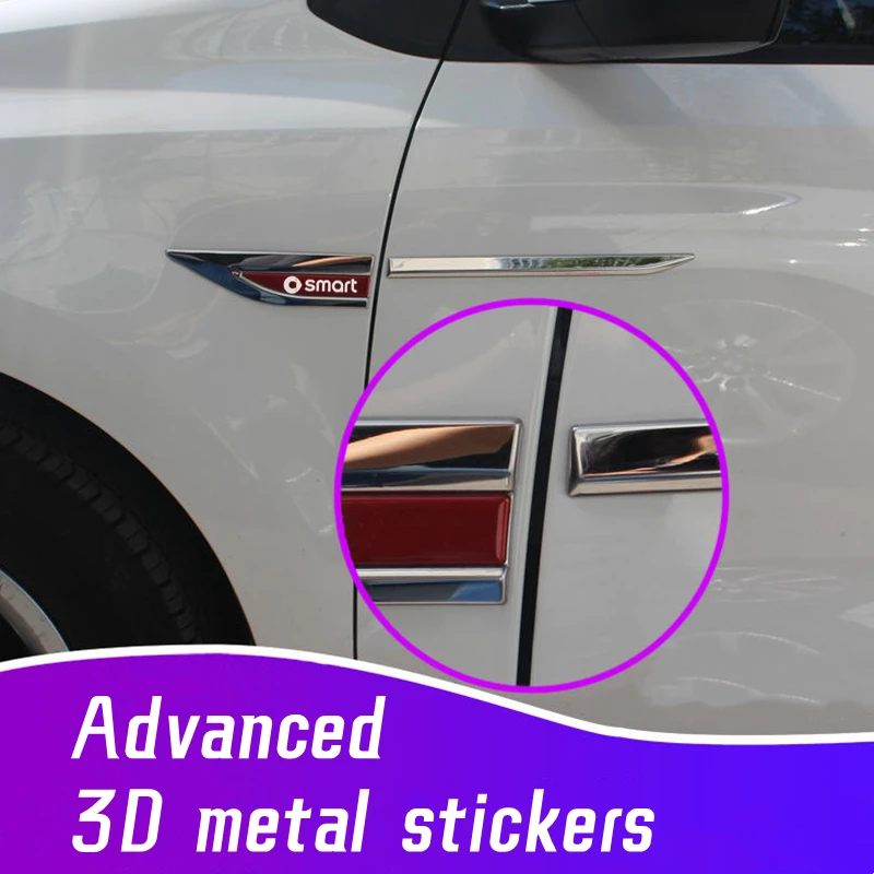 

2pcs car accessory Side Doors Blade car stickers interiors For Smart Fortwo 451 450 453 EQ Forfour Cabrio Crossblade Forjeremy