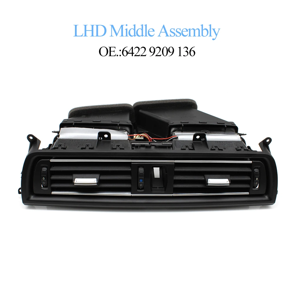 LHD Car Dashboard Air Conditioning AC Vent Grille Complete Assembly Replacement For BMW 5 Series F10 F11 F18 520 525 528 530