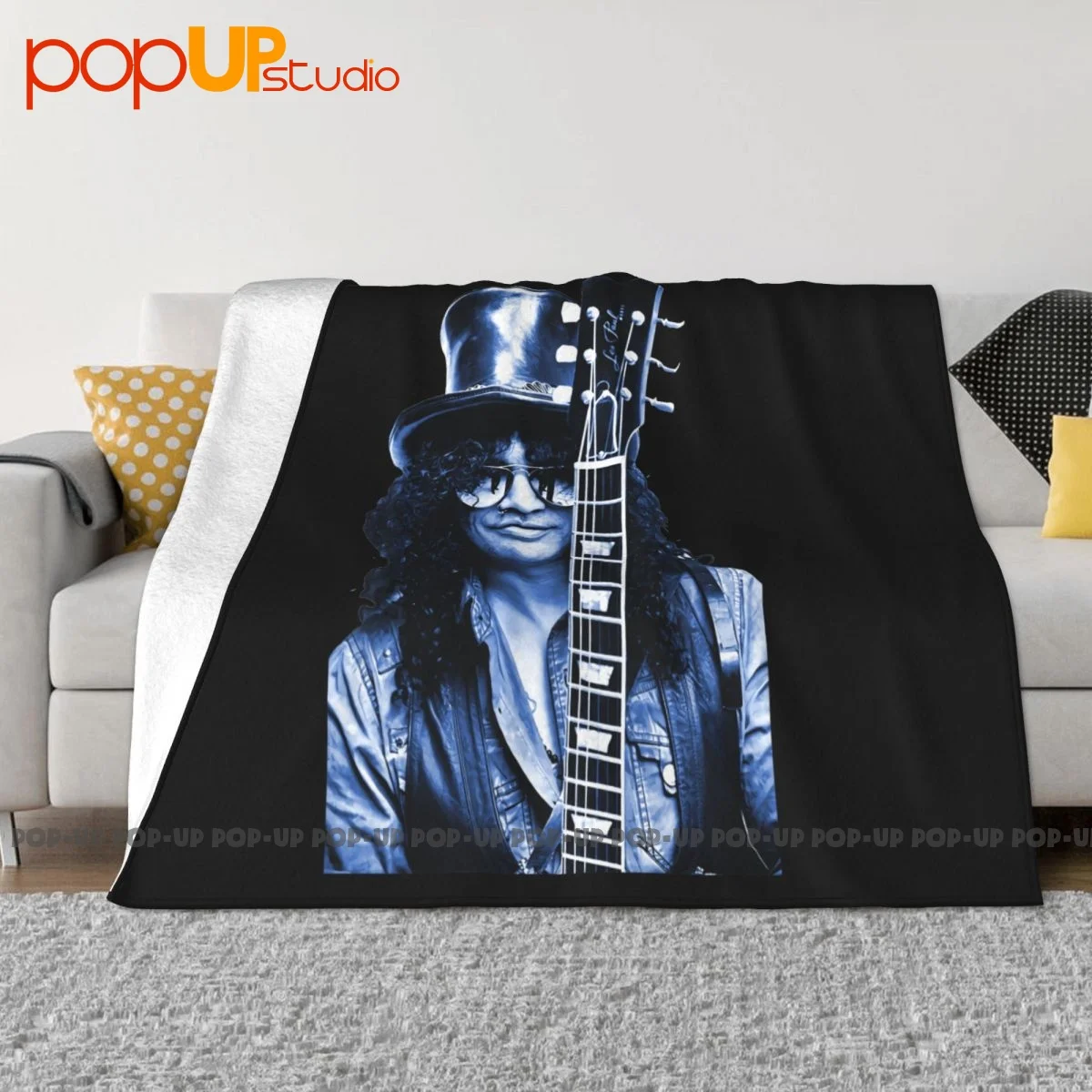 Slash Guns N Roses Gibson Les Paul Gnr Coperta Per Banda Musicale Coperta Per Divano Super Calda Alta
