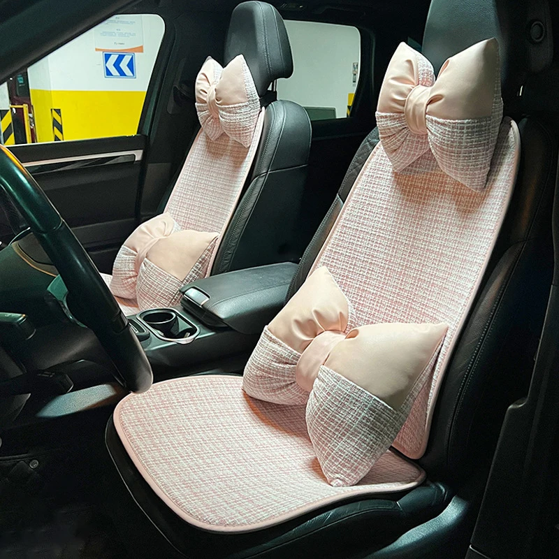 New Light Luxury Winter Plush Mesh Women's Fashion Car Seat Cushion Car