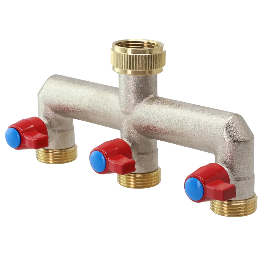 

Brand New For Agriculture Lawn Faucet Distributor Spigots 0-10 Bar 3 Ways Brass High Water Pressure Quick Connect