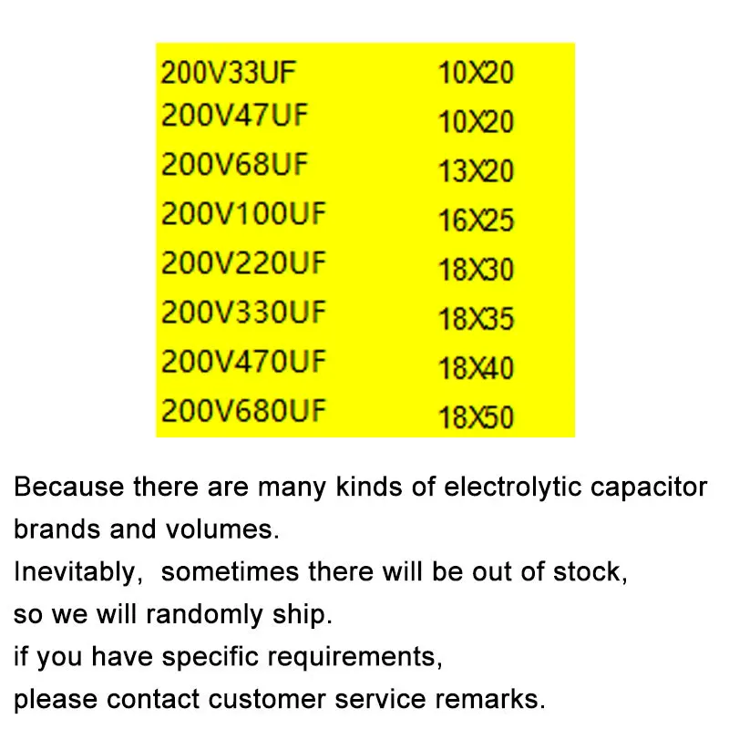 1-5PCS 200V DIP Aluminum Electrolytic Capacitor 10uf 33uf 47uf 68uf 100uf 220uf 330uf 470uf 680uf