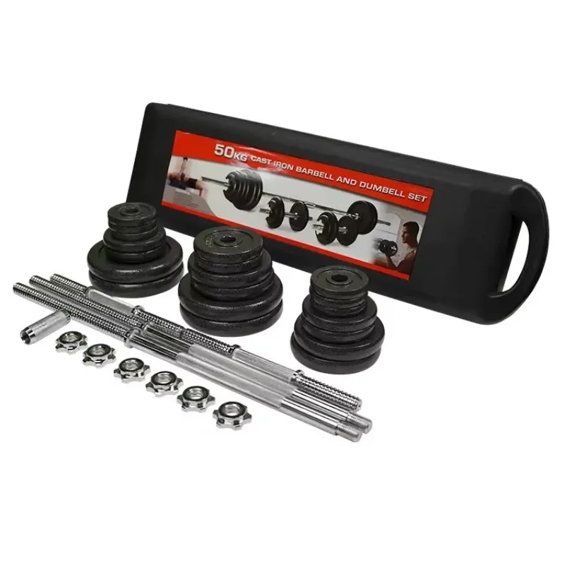 barbell and dumbell custom logo fit gym equipment case curl bar weight set adjustable iron 50kg 55kg barbell dumbbell set Barbell and Dumbell Custom Logo Fit Gym Equipment Case Curl bar Weight Set Adjustable Iron 50kg 55kg Barbell Dumbbell Set 1