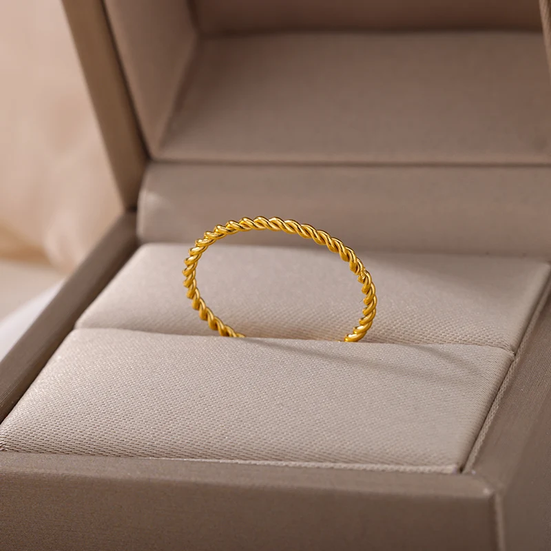 Simple Stainless Steel Finger Ring For Women