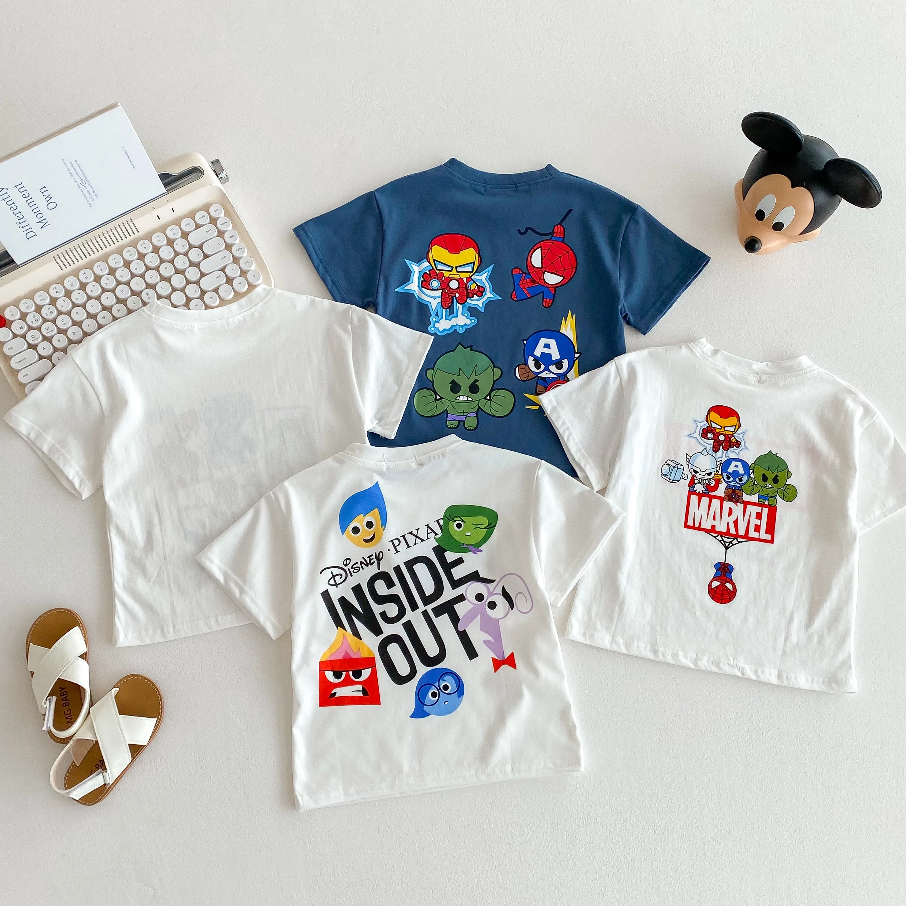 Cartoon Fashion Baby Boys T-shirt Summer Clothing Loose Casual Short Sleeve Tees Tops Kids Costume Children T Shirts Crewneck 2