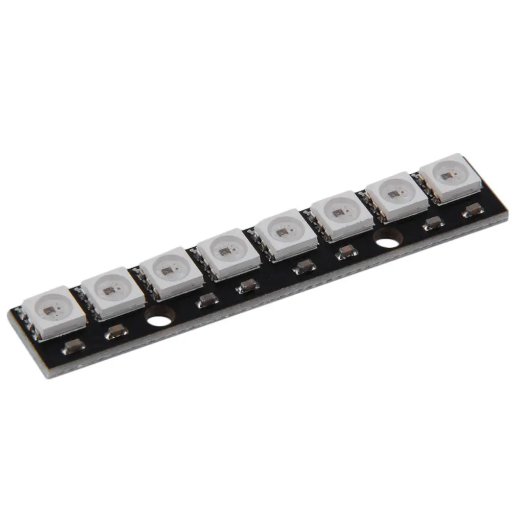 8 Channel WS2812 5050 RGB LED Lights Built-in Full Color-Driven Development Board 8 Bits Strip Shape Board Electronic DIY