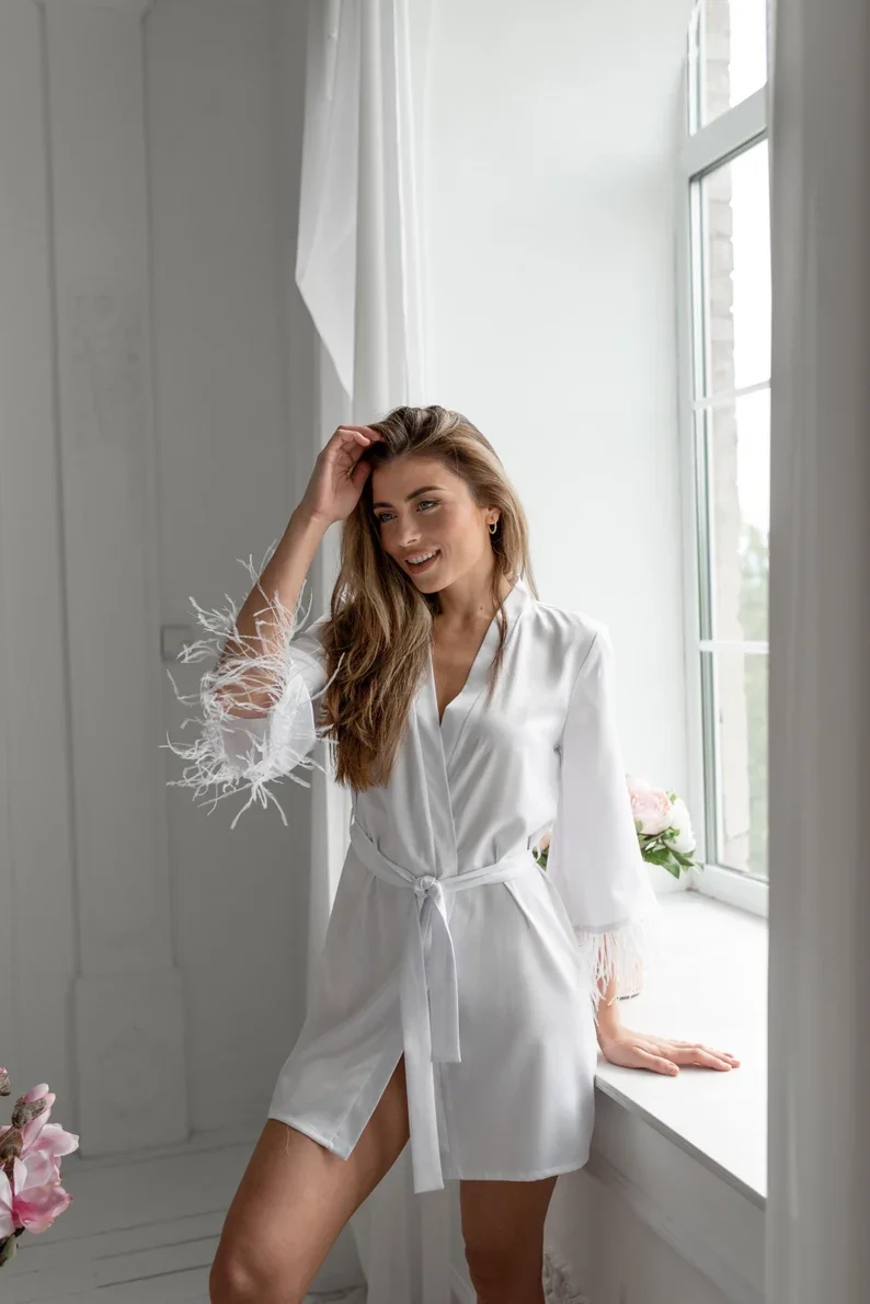 Zimmerli 286 LADIES Short dressing gown in 100% SEA ISLAND cotton - Piet  Nollet