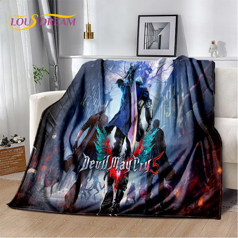 3D D-Devil May Cry DMC Game Gamer Soft Plush Blanket,Flannel