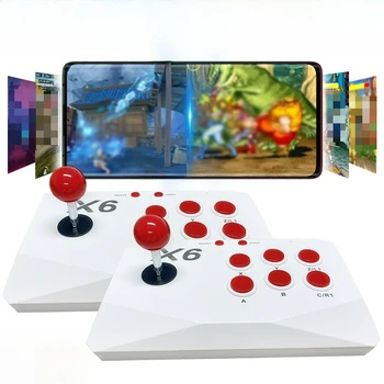 X6 Console per videogiochi retrò 4K HD 64GB 2.4G Wireless Double Rocker TV Game Stick 20000 Giochi retrò Consolas