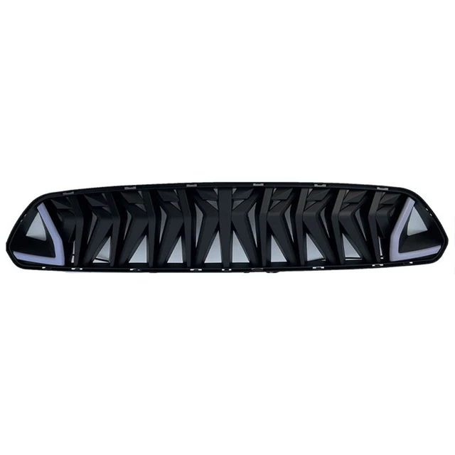 Grille de calandre de course modifiée avec lumière LED pour Ford Mustang  2018-2022, grille supérieure