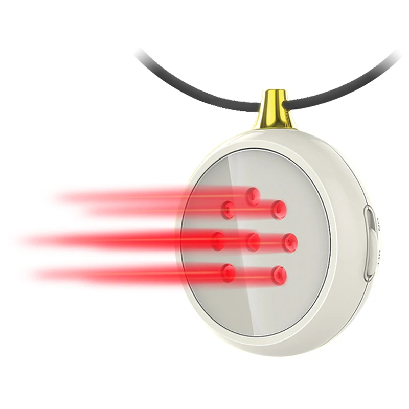 LASTEK 650nm Laser Wearable Necklace LLLT Laser Therapy Device for Coronary Disease Angina Heart Protector