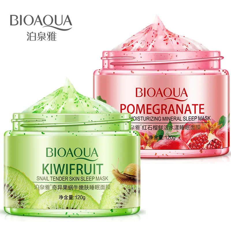 

BIOAQUA Red pomegranate fresh water overflow sleep mask moisturizing facial hydrating nourishing facial mask disposable