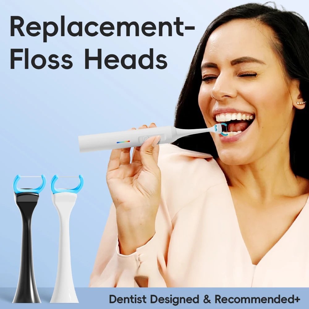Compatible with Philips Sonicare Electric Toothbrush Handle Replacement Flosser Brush Heads, 50pcs Floss Picks Replacement Heads