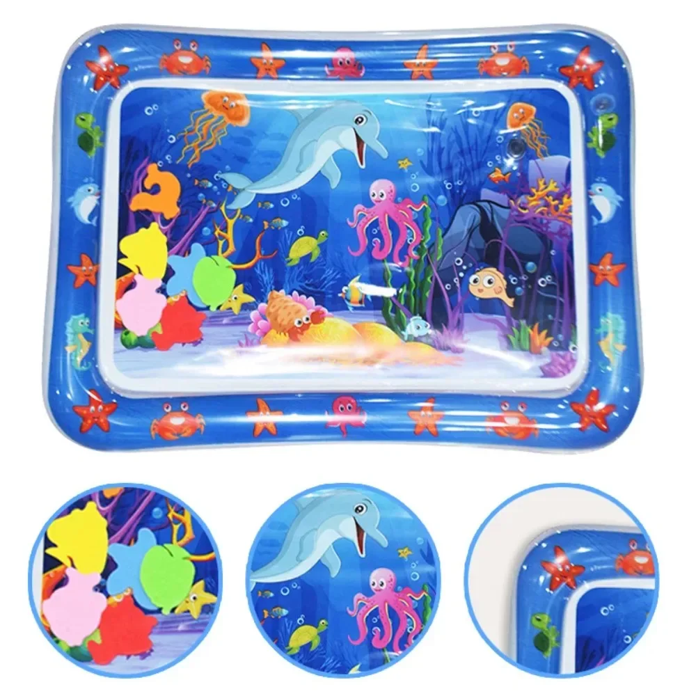 Baby Water Play Mat Inflatable Cushion PVC Infant Tummy Time Toddler Water Pad Kids Early Education Developing Activity Toys