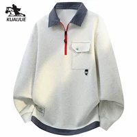 Sweat-shirt à capuche pour hommes, Streetwear, L-6XL 7XL 8XL, automne-hiver, nouveau, à séchage rapide, pour jeunes hommes, couleur unie, décontracté 1