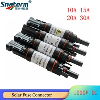 Fusible solaire Snaterm 10A 15A 20A 30A 1000V, fusible solaire PV MC Compatible DC à l'intérieur de la Protection du support étanche 4