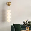 Modern LED Glass Wall Sconce Single Head Gourd Wall Lamps Living Room Sofa Backdrop Bedside Bedroom Ambient Furniture Decorative 1