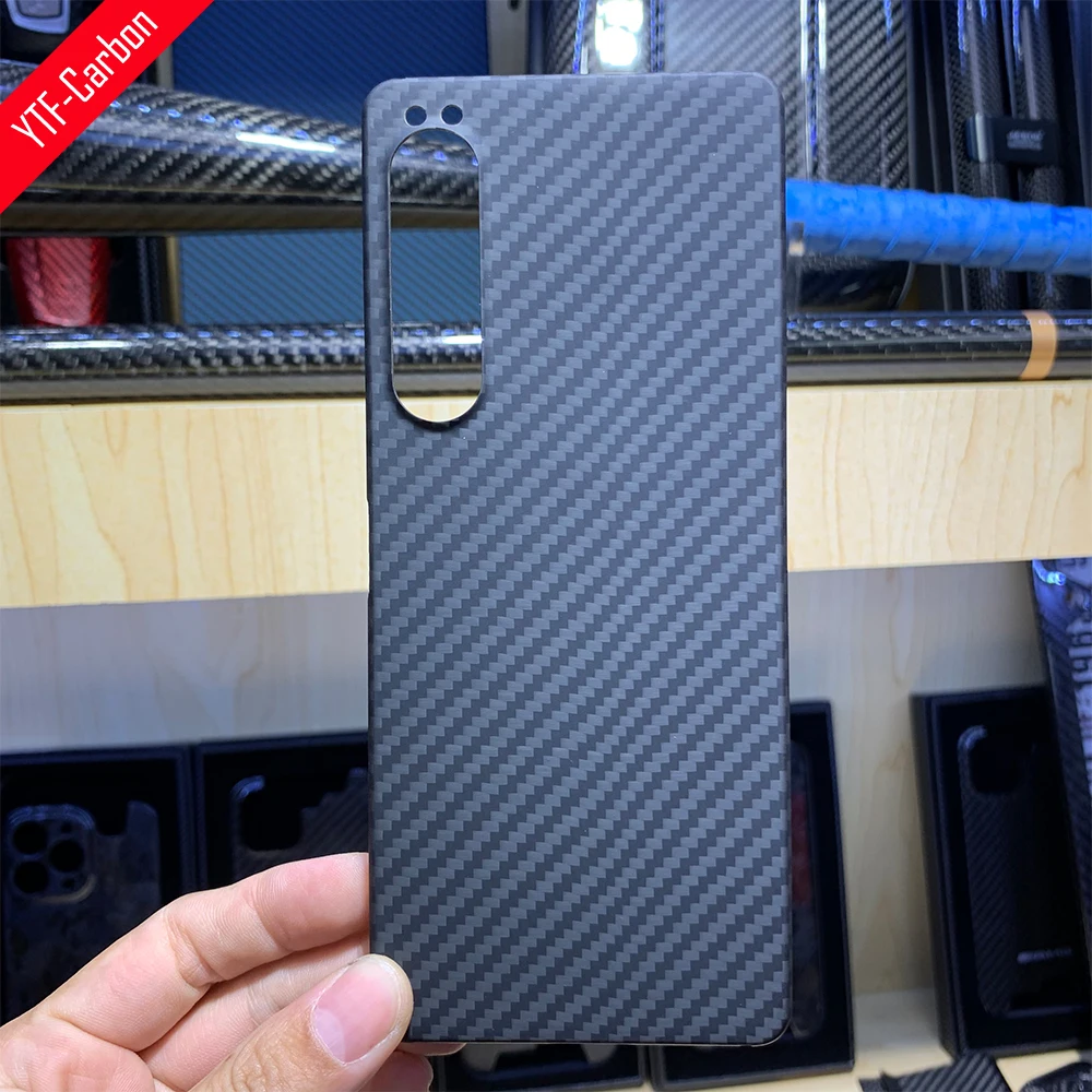 

Чехол YTF из углеродного волокна для Sony Xperia 1 IV, Ультратонкий чехол из арамидного волокна с защитой от падения для Xperia 1 IV